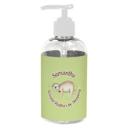 Sloth Plastic Soap / Lotion Dispenser (8 oz - Small - White) (Personalized)