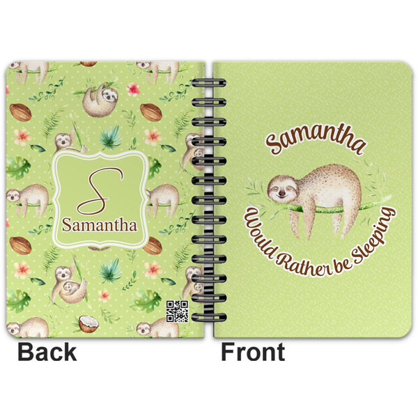 Sloth Spiral Journal 5 x 7 - Apvl