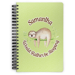 Sloth Spiral Notebook (Personalized)