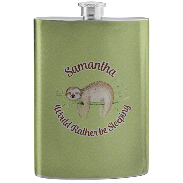 Custom Sloth Stainless Steel Flask (Personalized)