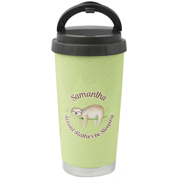 Custom Sloth Stainless Steel Coffee Tumbler (Personalized)