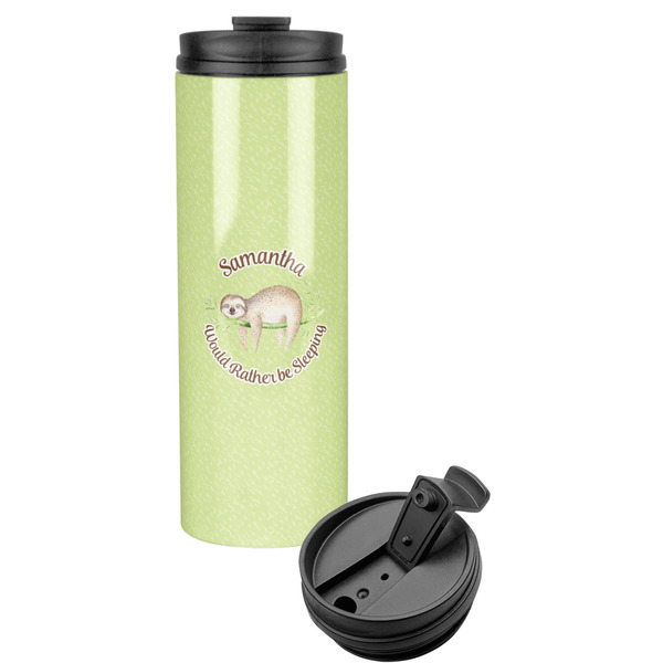 Custom Sloth Stainless Steel Skinny Tumbler (Personalized)