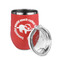 Sloth Stainless Wine Tumblers - Coral - Double Sided - Alt View
