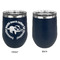 Sloth Stainless Wine Tumblers - Navy - Single Sided - Approval