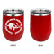 Sloth Stainless Wine Tumblers - Red - Single Sided - Approval