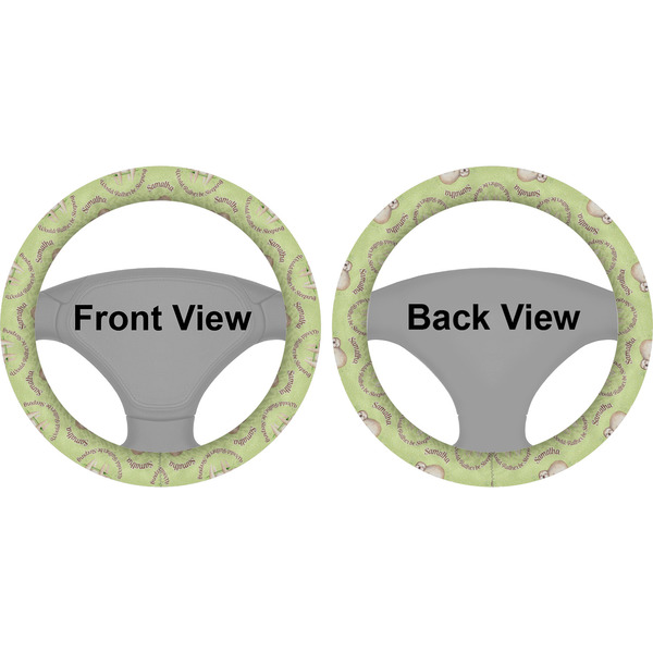 Sloth Steering Wheel Cover- Front and Back