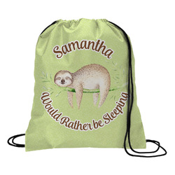 Sloth Drawstring Backpack - Medium (Personalized)