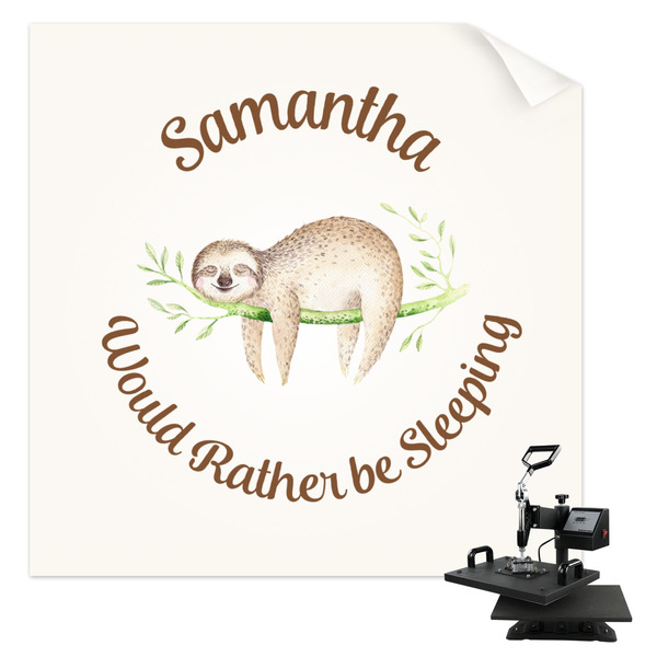 Custom Sloth Sublimation Transfer - Youth / Women (Personalized)