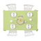 Sloth Tablecloths (58"x102") - TOP VIEW (with plates)