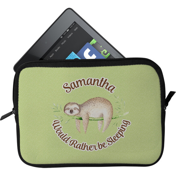 Custom Sloth Tablet Case / Sleeve - Small (Personalized)