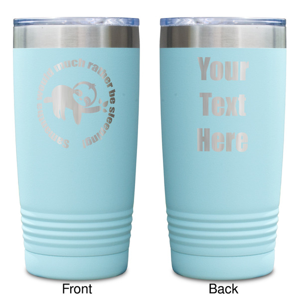 Sloth Teal Polar Camel Tumbler - 20oz -Double Sided - Approval
