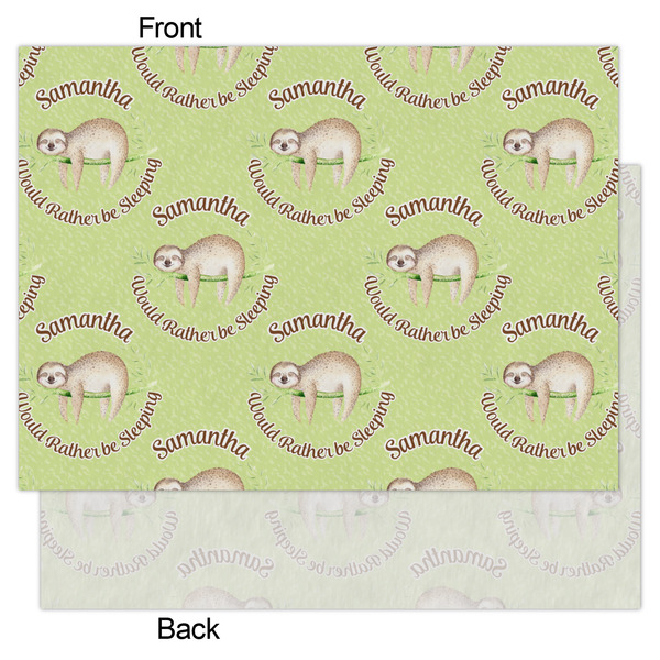 Sloth Tissue Paper - Heavyweight - Large - Front & Back