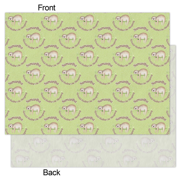 Sloth Tissue Paper - Lightweight - Large - Front & Back