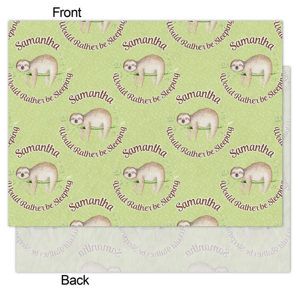 Sloth Tissue Paper - Lightweight - Medium - Front & Back
