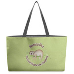 Sloth Beach Totes Bag - w/ Black Handles (Personalized)