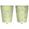 Sloth Trash Can White - Front and Back - Apvl