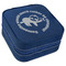 Sloth Travel Jewelry Boxes - Leather - Navy Blue - Angled View