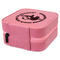 Sloth Travel Jewelry Boxes - Leather - Pink - View from Rear