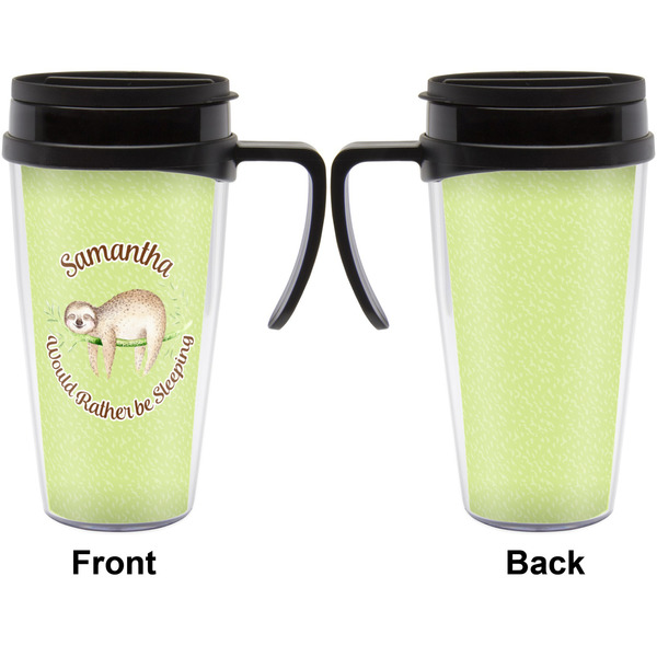 Sloth Travel Mug with Black Handle - Approval