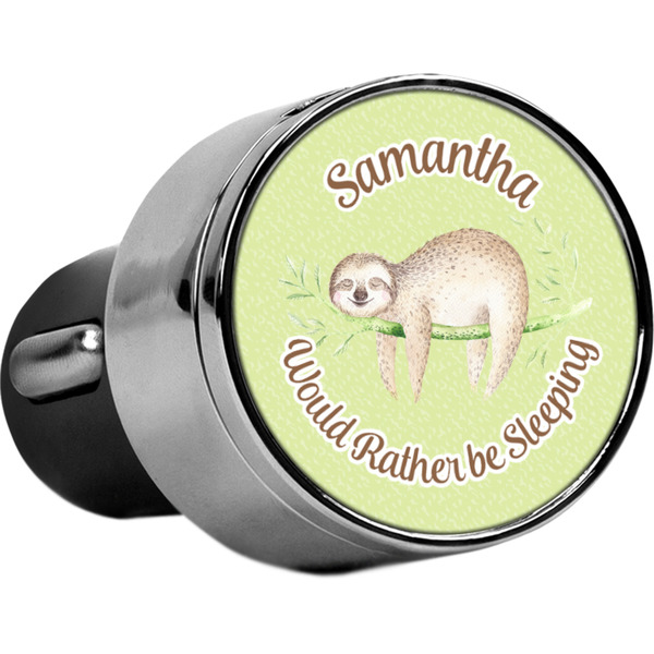 Custom Sloth USB Car Charger (Personalized)