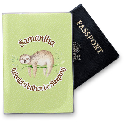 Sloth Vinyl Passport Holder (Personalized)