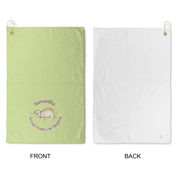 Sloth Waffle Weave Golf Towel - Approval