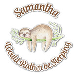 Sloth Graphic Decal - Custom Sizes (Personalized)