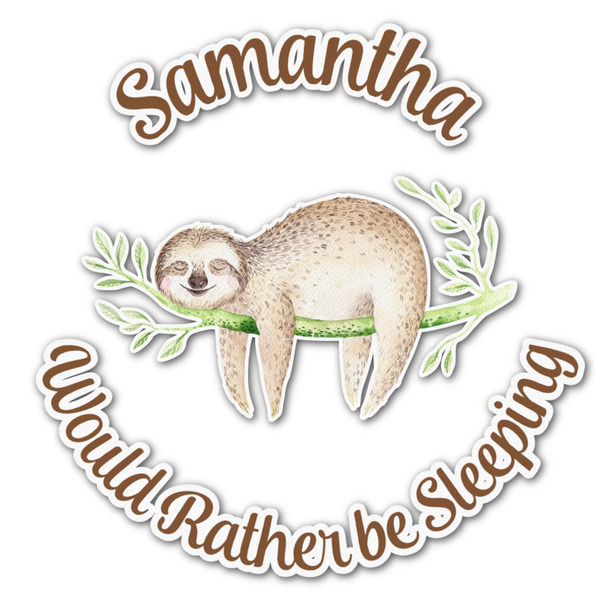 Custom Sloth Graphic Decal - XLarge (Personalized)