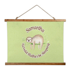 Sloth Wall Hanging Tapestry - Wide (Personalized)
