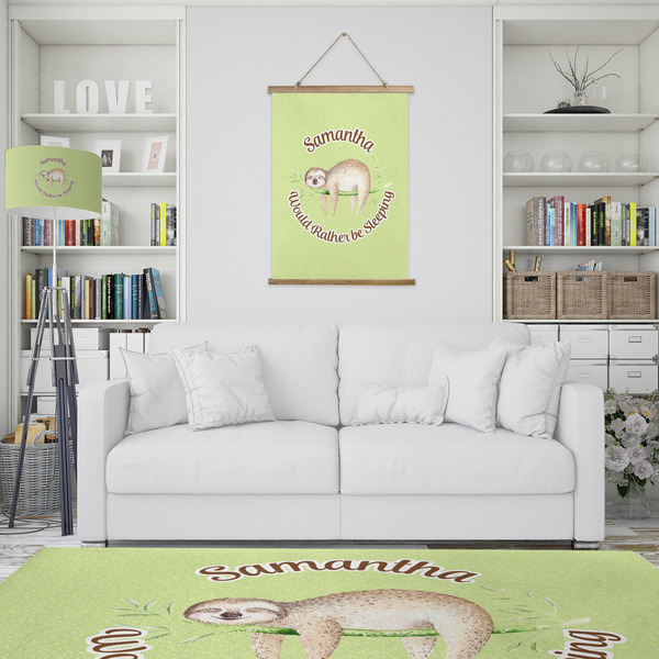 Sloth Wall Hanging Tapestry - Portrait - IN CONTEXT