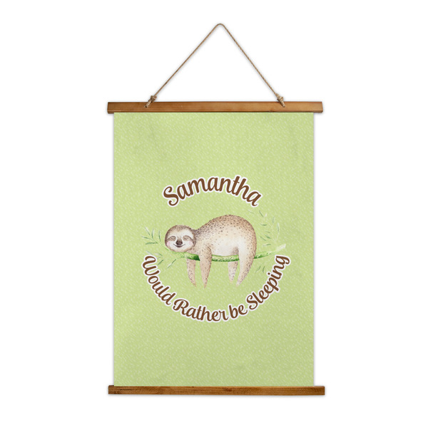 Custom Sloth Wall Hanging Tapestry - Tall (Personalized)
