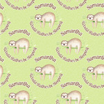 Sloth Wallpaper & Surface Covering (Water Activated 24"x 24" Sample)