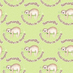 Sloth Wallpaper & Surface Covering (Water Activated 24"x 24" Sample)