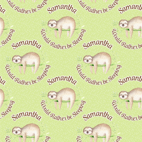 Custom Sloth Wallpaper & Surface Covering (Peel & Stick 24"x 24" Sample)