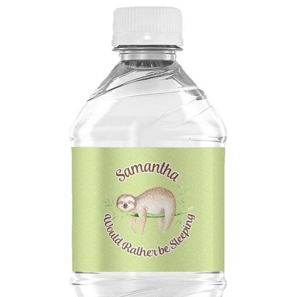 Custom Sloth Water Bottle Labels - Custom Sized (Personalized)