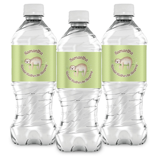 Sloth Water Bottle Labels - Front View