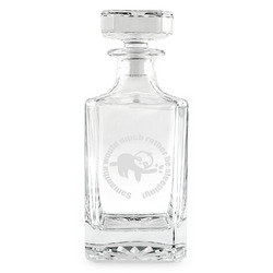 Sloth Whiskey Decanter - 26 oz Square (Personalized)