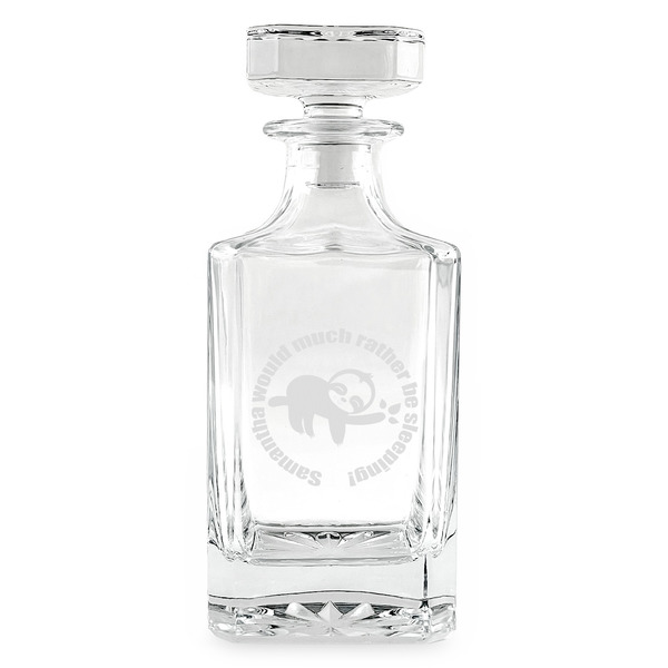 Sloth Whiskey Decanter - 26oz Square - FRONT
