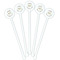 Sloth White Plastic 5.5" Stir Stick - Fan View