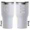 Sloth White RTIC Tumbler - Front and Back