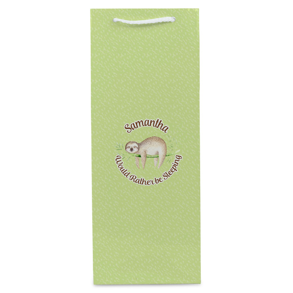 Sloth Wine Gift Bag - Gloss - Front
