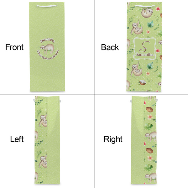 Sloth Wine Gift Bag - Matte - Approval