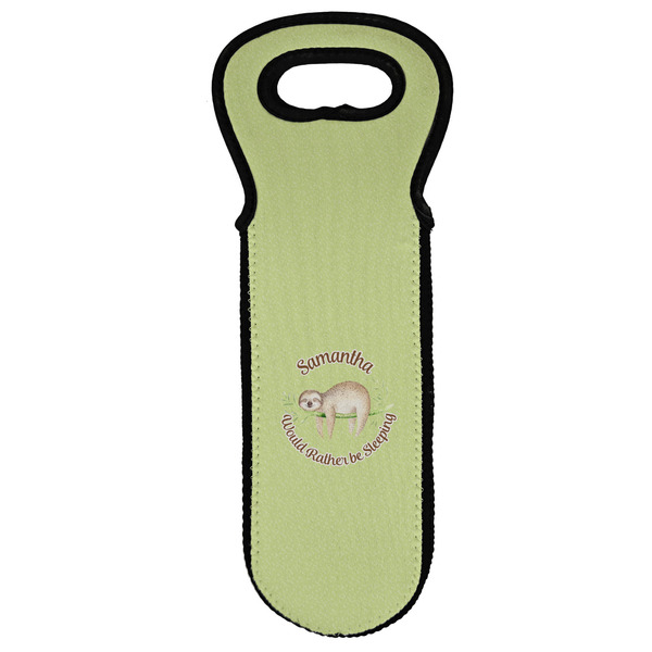 Custom Sloth Wine Tote Bag (Personalized)
