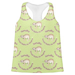 Sloth Womens Racerback Tank Top - 2X Large (Personalized)