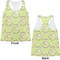 Sloth Womens Racerback Tank Tops - Medium - Front and Back