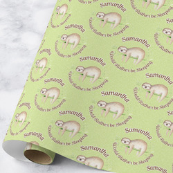 Sloth Wrapping Paper Roll - Large - Matte (Personalized)