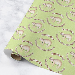 Sloth Wrapping Paper Roll - Medium - Matte (Personalized)