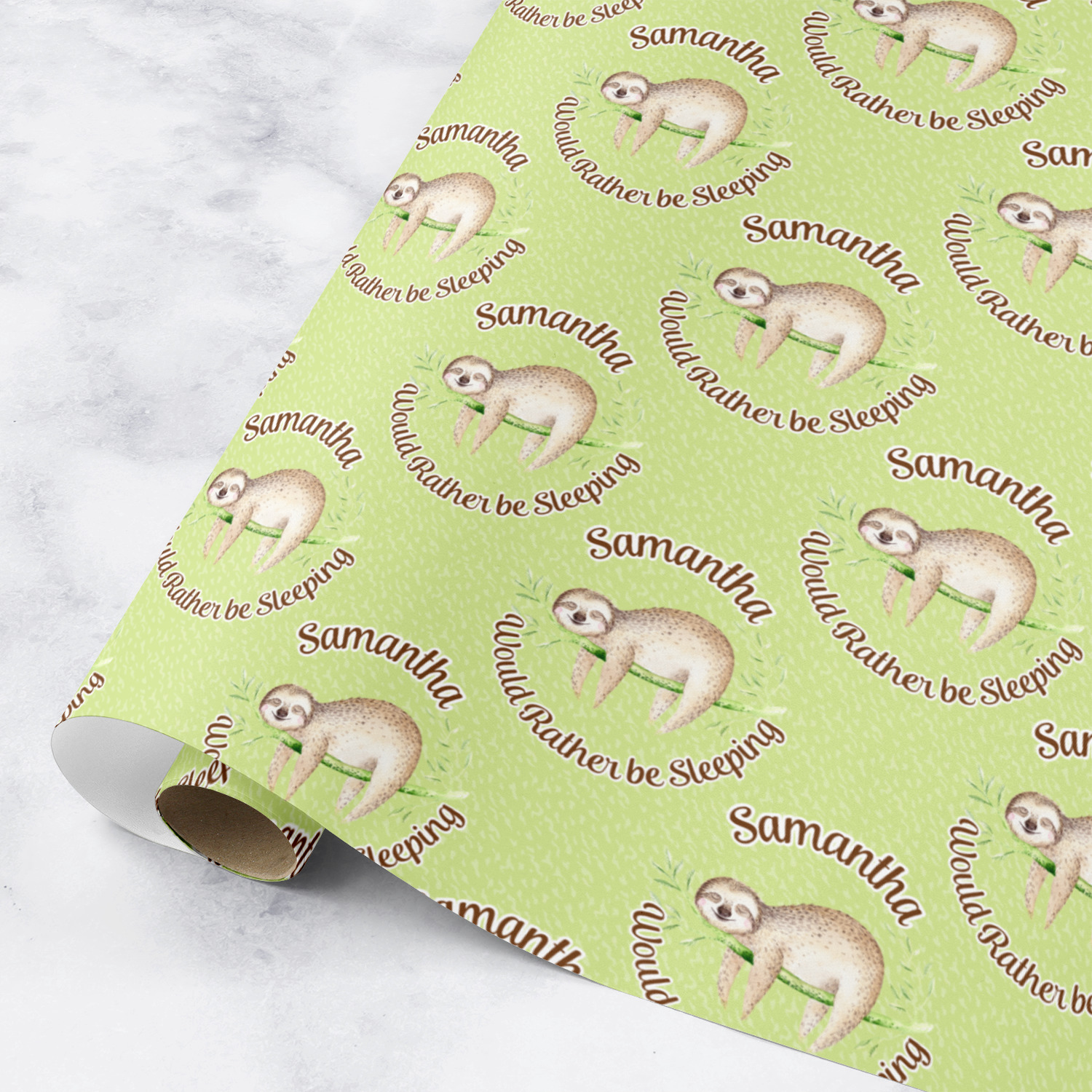 Sloth Wrapping Paper (Personalized) - YouCustomizeIt