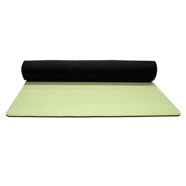 Sloth Yoga Mat Rolled up Black Rubber Backing