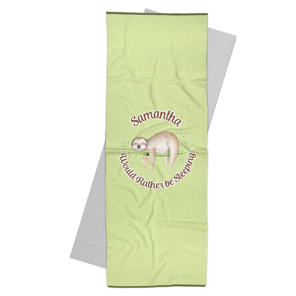 Custom Sloth Yoga Mat Towel (Personalized)